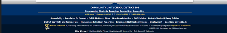 District Site Footer